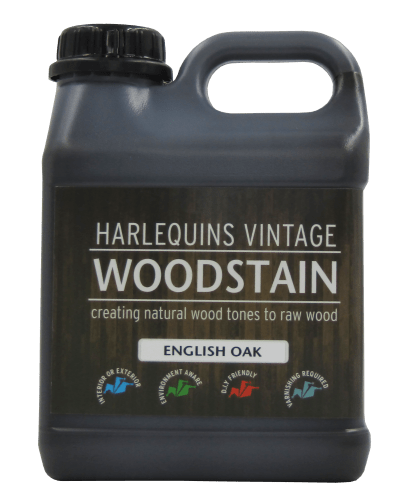 Harlequin – Wood Stain / Natural Woodstain – 5 Litres – English Oak Harlequin – Wood Stain / Natural Woodstain – 5 Litres – English Oak