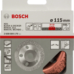 Tungsten carbide grinding head 115 x 22,23 mm, medium, angled Tungsten carbide grinding head 115 x 22,23 mm, medium, angled