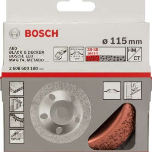 Tungsten carbide grinding head 115 x 22,23 mm, fine angled Tungsten carbide grinding head 115 x 22,23 mm, fine angled