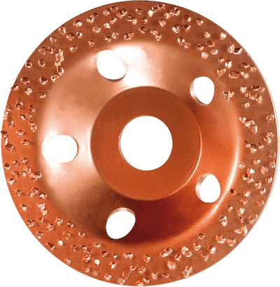 Tungsten carbide grinding head 115 x 22,23 mm, coarse, flat Tungsten carbide grinding head 115 x 22,23 mm, coarse, flat