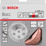Tungsten carbide grinding head 180 x 22,23 mm, medium, angled Tungsten carbide grinding head 180 x 22,23 mm, medium, angled