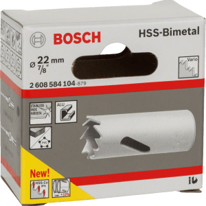 HSS bi-metal holesaw for standard adapters 22 mm, 7/8″ HSS bi-metal holesaw for standard adapters 22 mm, 7/8″