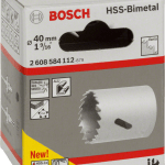 HSS bi-metal holesaw for standard adapters 40 mm, 1 9/16″ HSS bi-metal holesaw for standard adapters 40 mm, 1 9/16″