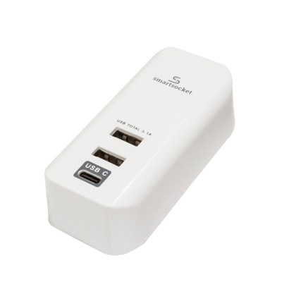 Smartsocket Compact USB Power Charging Hub – White Smartsocket Compact USB Power Charging Hub – White