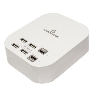 Smartsocket USB Power Charging Station With PD (Power Delivery) – White Smartsocket USB Power Charging Station With PD (Power Delivery) – White