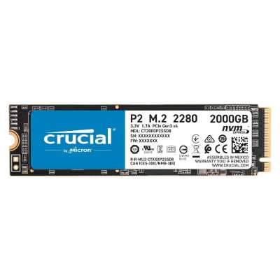 Crucial P2 2TB PCIE M.2 NVME SSD Crucial P2 2TB PCIE M.2 NVME SSD