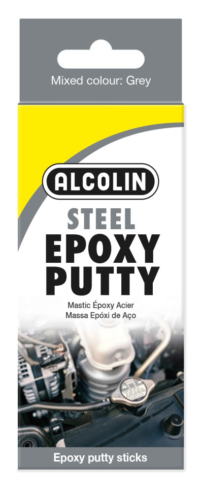 Alcolin Epoxy Putty Steel – 2 x 60g Alcolin Epoxy Putty Steel – 2 x 60g