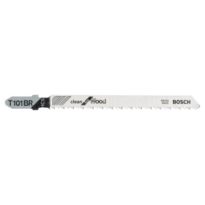 Jigsaw blade HCS T 101 BR Clean for Wood, 5 Piece Jigsaw blade HCS T 101 BR Clean for Wood, 5 Piece