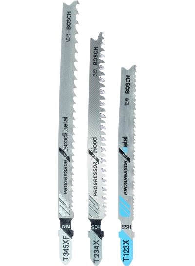 Jigsaw blade set T 123 XF, T 234 X, T 345 XF, 3 Piece Jigsaw blade set T 123 XF, T 234 X, T 345 XF, 3 Piece