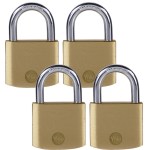 Yale 40mm Brass padlock pack4 Yale 40mm Brass padlock pack4