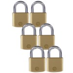 Yale 40mm Brass padlock pack6 Yale 40mm Brass padlock pack6
