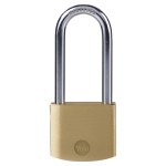 Yale 40mm Brass padlock long shackle pack1 Yale 40mm Brass padlock long shackle pack1