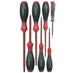 Qualitools – Screwdriver Set (Electrical Insulated) – (7 Pieces) Qualitools – Screwdriver Set (Electrical Insulated) – (7 Pieces)