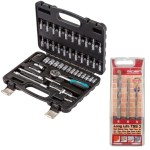 Bort – Socket Set (1/4″ Drive – 46 Piece) & Alpen Masonry Drill Bit Set (3 Piece) Bort – Socket Set (1/4″ Drive – 46 Piece) & Alpen Masonry Drill Bit Set (3 Piece)