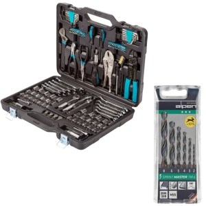 Bort -Socket and Spanner Set (123 Piece) & Alpen Sprint Master Bit Set (6 Piece) Bort -Socket and Spanner Set (123 Piece) & Alpen Sprint Master Bit Set (6 Piece)