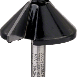 Chamfer/laminate trim bit 1/4″, D1 34,9 mm, B 13 mm, L 14,6 mm, G 56 mm, 45° Chamfer/laminate trim bit 1/4″, D1 34,9 mm, B 13 mm, L 14,6 mm, G 56 mm, 45°