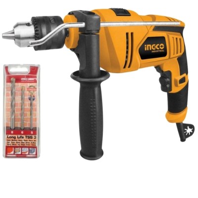 Ingco – Impact Drill (850W) & Alpen Masonry Drill Bits (3Piece) Ingco – Impact Drill (850W) & Alpen Masonry Drill Bits (3Piece)