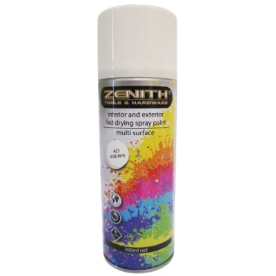 Zenith – Spray Paint – 300ml (Gloss White – A21) Zenith – Spray Paint – 300ml (Gloss White – A21)