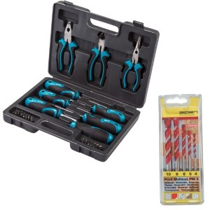 Bort – DIY Hand Tool Set (24 Piece) & Alpen Multicut Drill Bits (5 Piece) Bort – DIY Hand Tool Set (24 Piece) & Alpen Multicut Drill Bits (5 Piece)