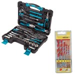 Bort – DIY Hand Tool Set (66 Piece) & Alpen Multicut Drill Bits (5 Piece) Bort – DIY Hand Tool Set (66 Piece) & Alpen Multicut Drill Bits (5 Piece)