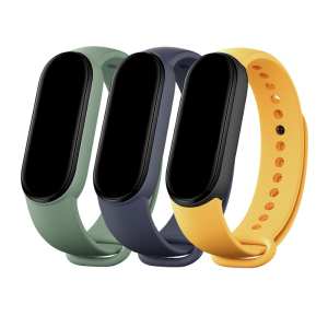 Xiaomi Mi Smart Band 5 Matte Straps – Navy Blue, Yellow, Mint Green Xiaomi Mi Smart Band 5 Matte Straps – Navy Blue, Yellow, Mint Green