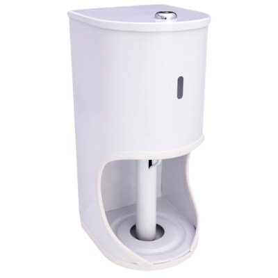 MTS – Toilet Roll Holder (2 Tier, Lockable) – White MTS – Toilet Roll Holder (2 Tier, Lockable) – White