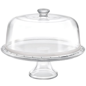 Borgonovo Footed Cake Plate With Dome Borgonovo Footed Cake Plate With Dome