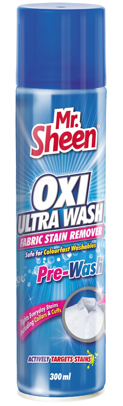 Mr Sheen Oxi Ultra Pre Wash Aerosol 300ml Mr Sheen Oxi Ultra Pre Wash Aerosol 300ml