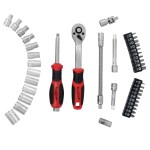 Tork Craft – Socket and Ratchet Drive Set (1/4″ CRV 12 Point) – 40 Piece Tork Craft – Socket and Ratchet Drive Set (1/4″ CRV 12 Point) – 40 Piece