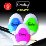 Croxley Create Fun Ergo Grip Erasers 3 Pack Croxley Create Fun Ergo Grip Erasers 3 Pack