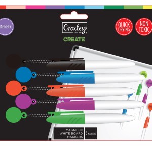 Croxley Mini Whiteboard Markers 5 Pack Croxley Mini Whiteboard Markers 5 Pack