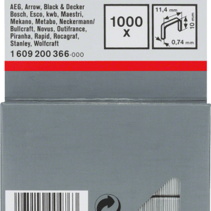 Staple, Type 53 11,4 X 0,74 X 10 mm, 1000 Piece Staple, Type 53 11,4 X 0,74 X 10 mm, 1000 Piece