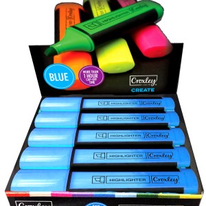 Croxley Highlighters Blue Box of 10 Croxley Highlighters Blue Box of 10