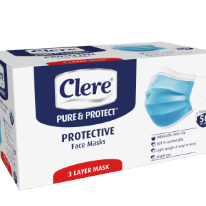 Clere Pure & Protect Protective Face Masks (50 pack) Clere Pure & Protect Protective Face Masks (50 pack)