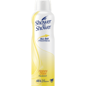 Shower to Shower Deodorant 150ml Happy Days Shower to Shower Deodorant 150ml Happy Days