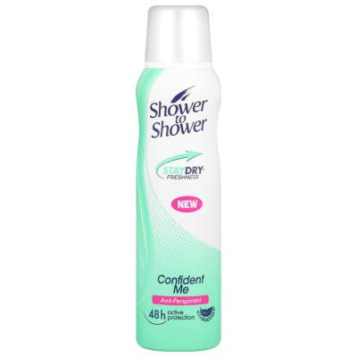 Shower to Shower Anti-Perspirant 150ml Confident Me Shower to Shower Anti-Perspirant 150ml Confident Me