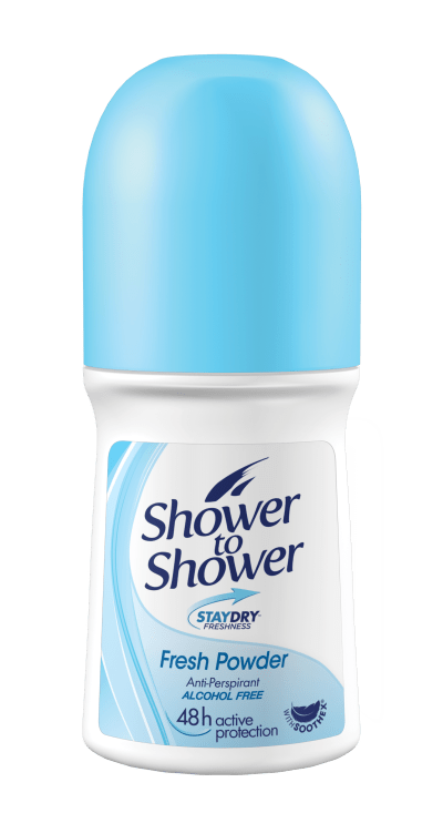 Shower to Shower Roll-on 50ml Fresh Powder Shower to Shower Roll-on 50ml Fresh Powder