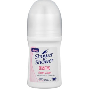 Shower to Shower Roll-on 50ml Sensitive Shower to Shower Roll-on 50ml Sensitive