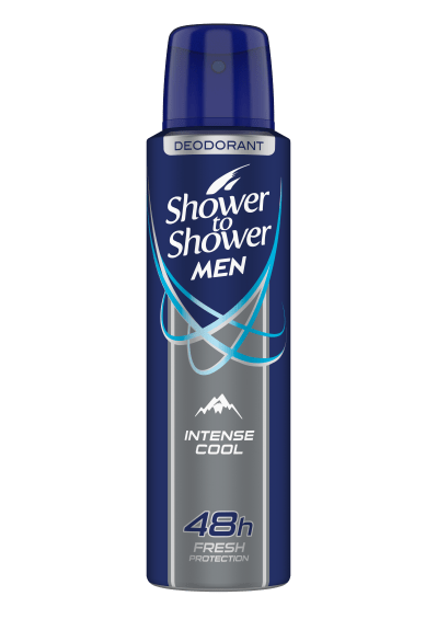 Shower to Shower Men Deodorant 150ml Intense Cool Shower to Shower Men Deodorant 150ml Intense Cool