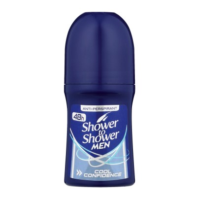 Shower to Shower Men Roll-on 50ml Cool Confidence Shower to Shower Men Roll-on 50ml Cool Confidence