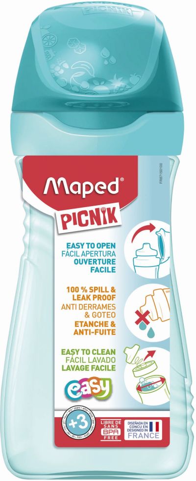 Maped Picnik Origins 430ml Water Bottle – Turquoise Maped Picnik Origins 430ml Water Bottle – Turquoise