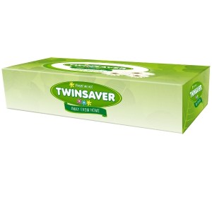 Twinsaver – Facial Tissues – Box of 90 Sheets Twinsaver – Facial Tissues – Box of 90 Sheets