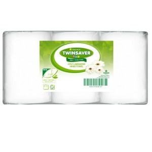 Twinsaver – Hand Towel / Laminated Hand Towel (2 Ply) – Pack of 6 Twinsaver – Hand Towel / Laminated Hand Towel (2 Ply) – Pack of 6