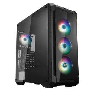 FSP CMT250+ ATX Gaming Chassis w/TG and ARGB Fans – Black FSP CMT250+ ATX Gaming Chassis w/TG and ARGB Fans – Black