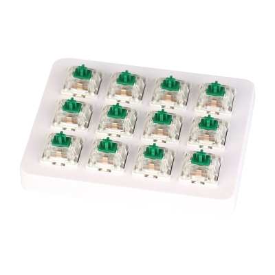Keychron Hot-Swappable Gateron White Mechanical Switches – 12 Piece Set – Green Keychron Hot-Swappable Gateron White Mechanical Switches – 12 Piece Set – Green