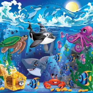 100 Piece Themed Puzzle – Ocean 100 Piece Themed Puzzle – Ocean