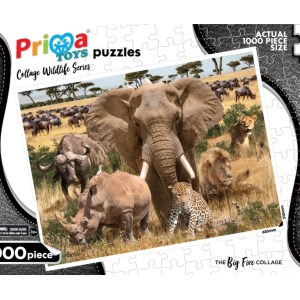 1000 Piece Wildlif Adult Puzzle – Big Five 1000 Piece Wildlif Adult Puzzle – Big Five