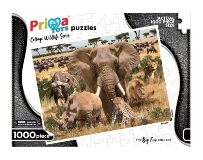 1000 Piece Wildlif Adult Puzzle – Big Five 1000 Piece Wildlif Adult Puzzle – Big Five