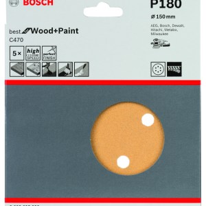 Best Wood+Paint random orbital sanders 150 mm 180 6 holes 5 Piece Best Wood+Paint random orbital sanders 150 mm 180 6 holes 5 Piece