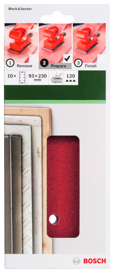 For orbital sanders 93 x 230 mm 120 8 holes 10 Piece,clip on For orbital sanders 93 x 230 mm 120 8 holes 10 Piece,clip on